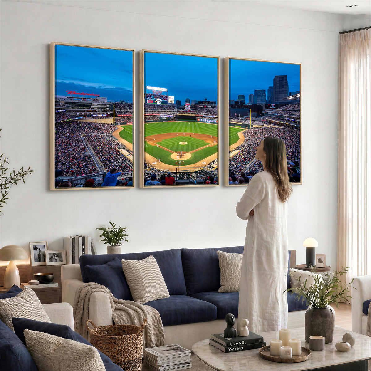 77273035-MGV-CV-36X24 - Target Field Stadium Wall Art Canvas Print, Minnesota Twins