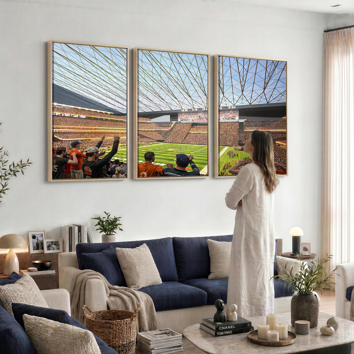 81960112-MGV-CV-36X24 - Cleveland Browns Stadium Wall Art Canvas Print