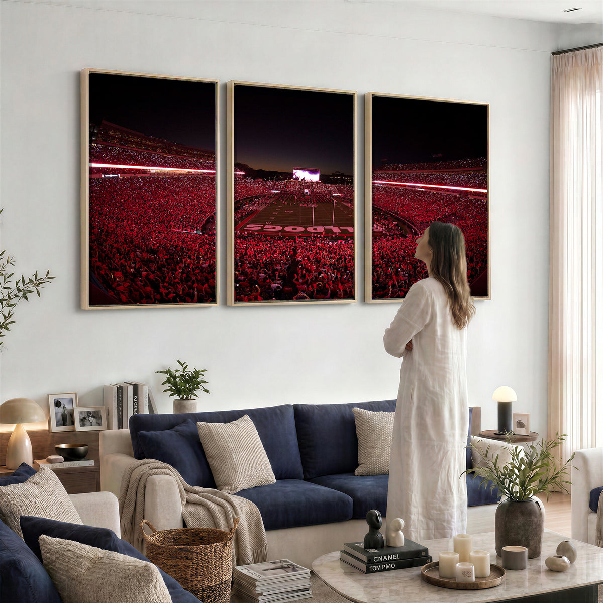 38331045-MGV-CV-36X24 - Dooley Stadium Wall Art, Sports Arena Canvas Print, Dooley Field Sanford Stadium