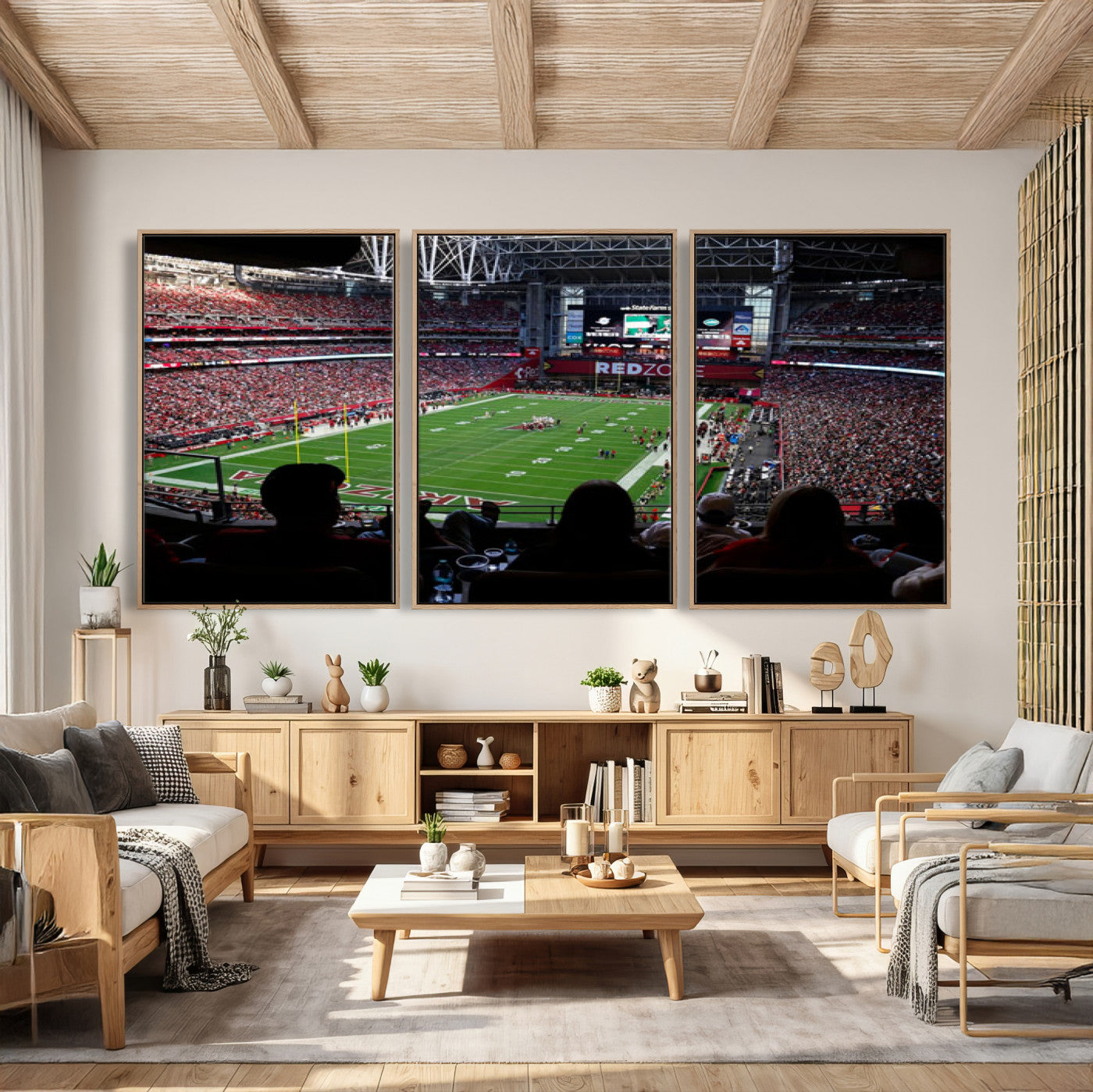 84196298-MGV-CV-36X24 - State Farm Stadium Canvas Wall Art, Arizona Cardinals Football Stadium Print, Glendale NFL Arena Photography Artwork