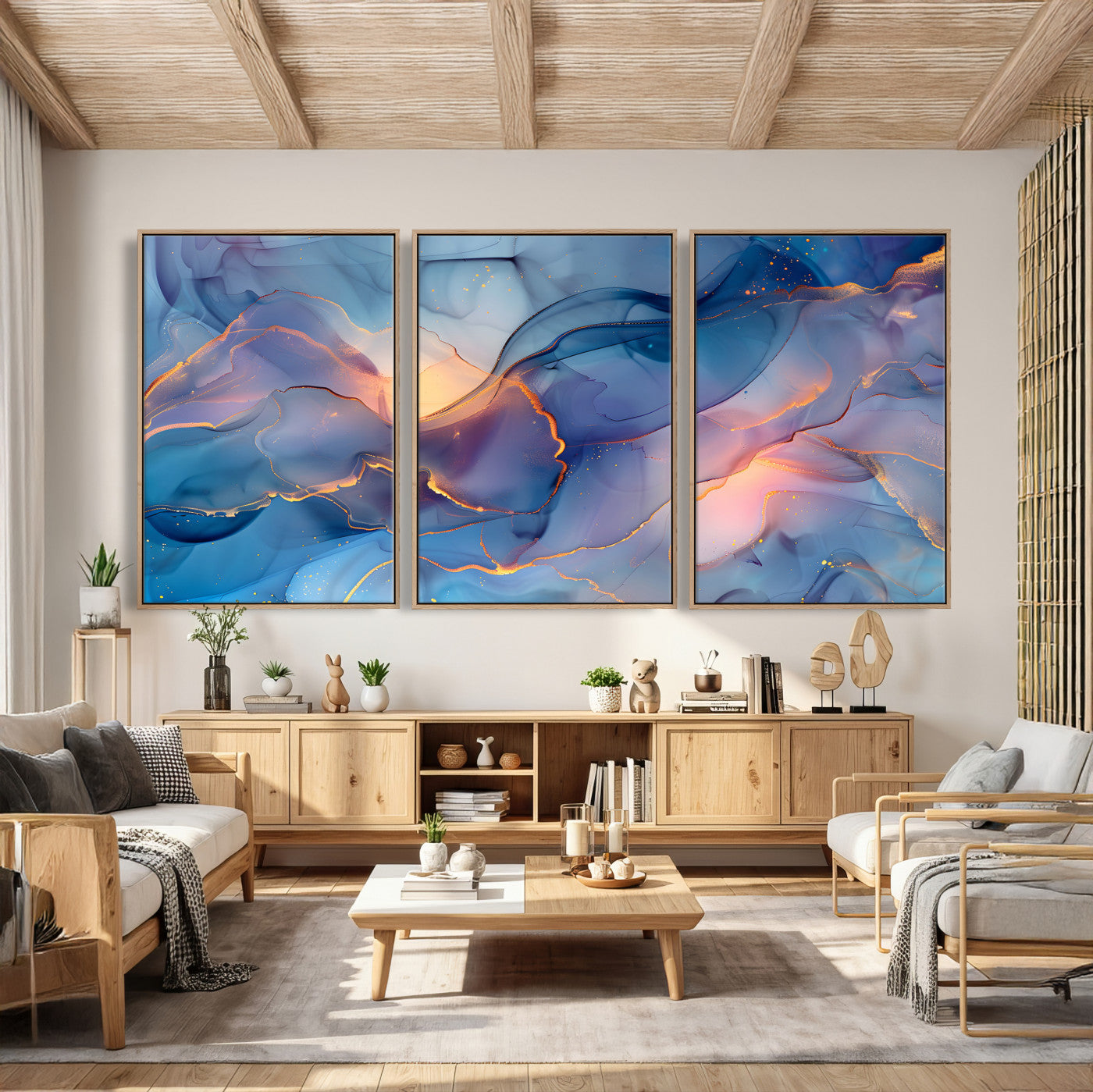 13710509-MGV-CV-36X24 - Colorful Abstract Canvas Wall Art Print, Vibrant Popup Color Art Print