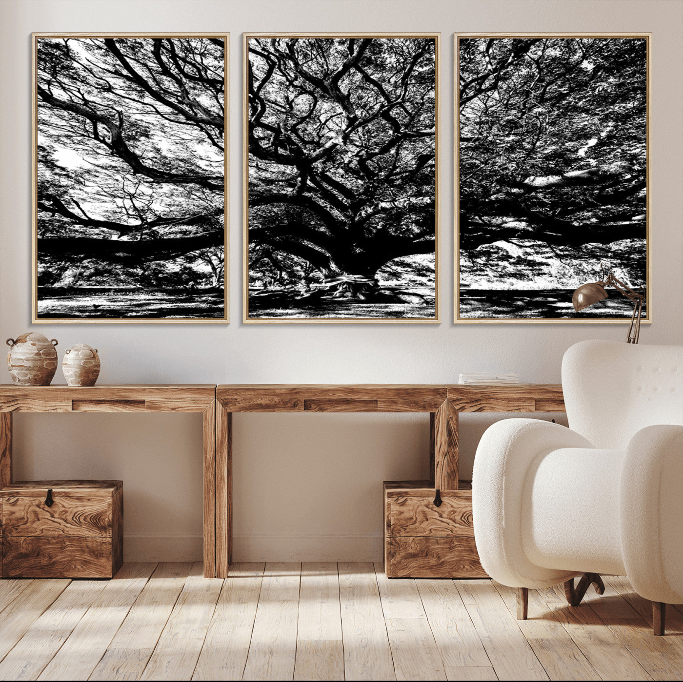 20836-MGV-CV-36X24-Mighty Angel Oak Wall Art | Angel Oak Tree Art Print