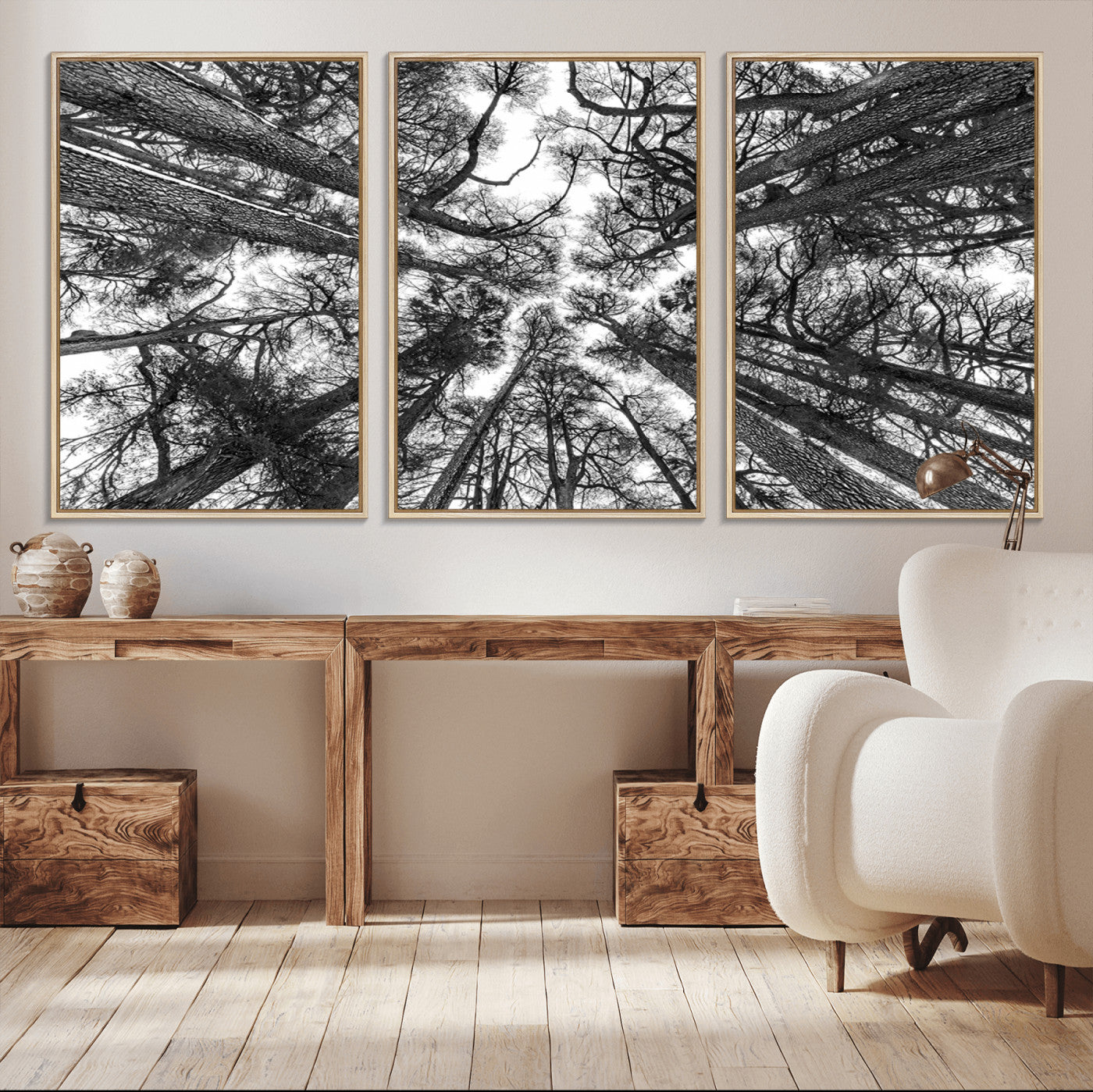 -Trees Contemporary Art Canvas Print