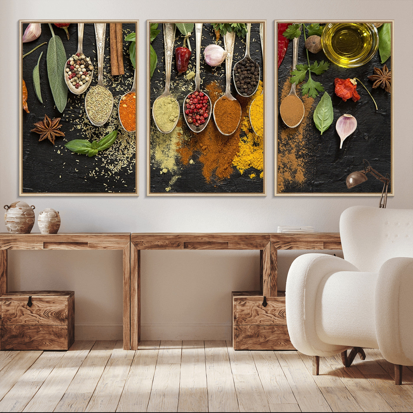 MGV-FC-60X30-3P - Spices Wall Art Canvas Print