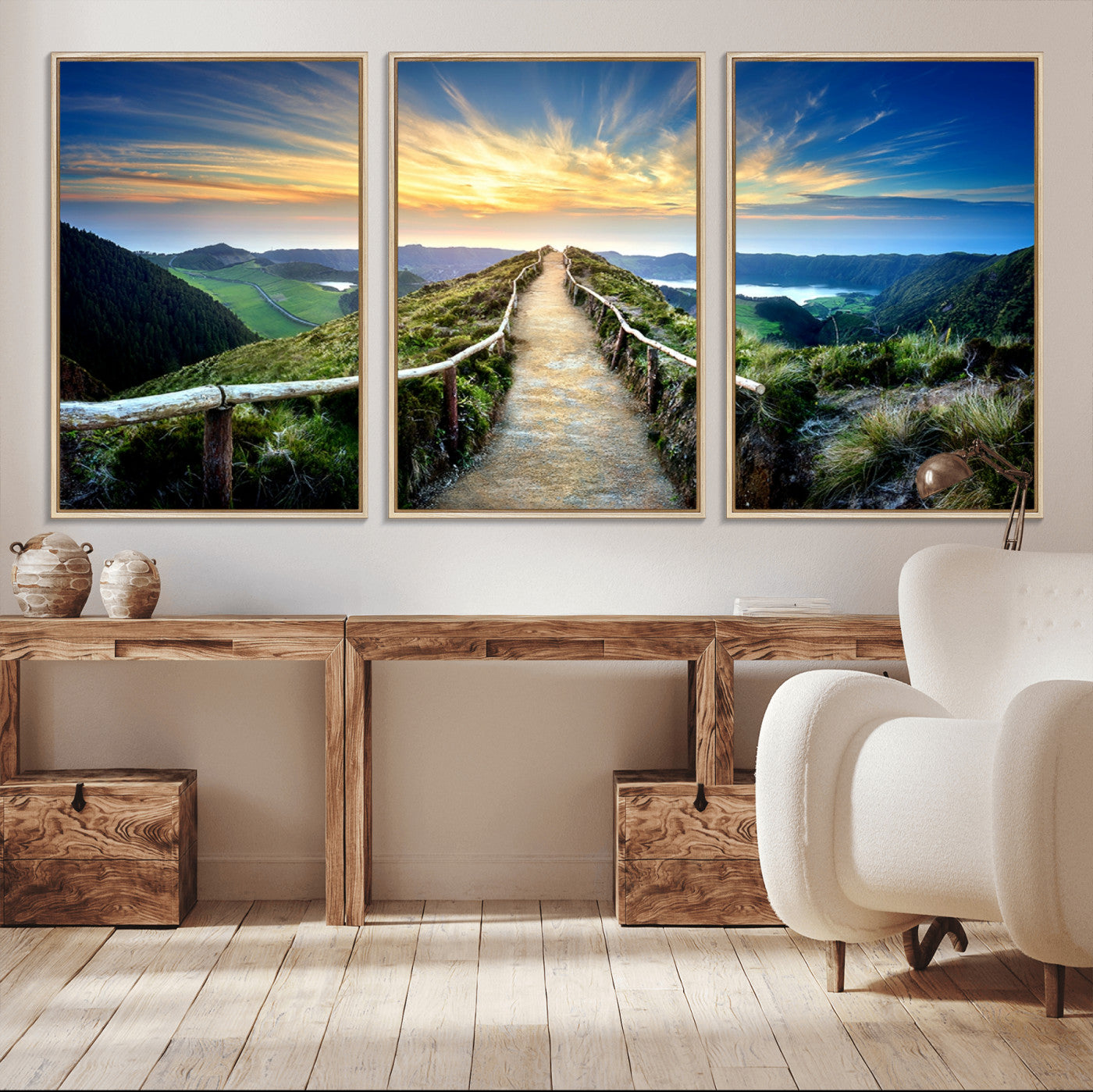 58887-MGV-CV-36X24-Mountain and Sunset Wall Art Canvas Print