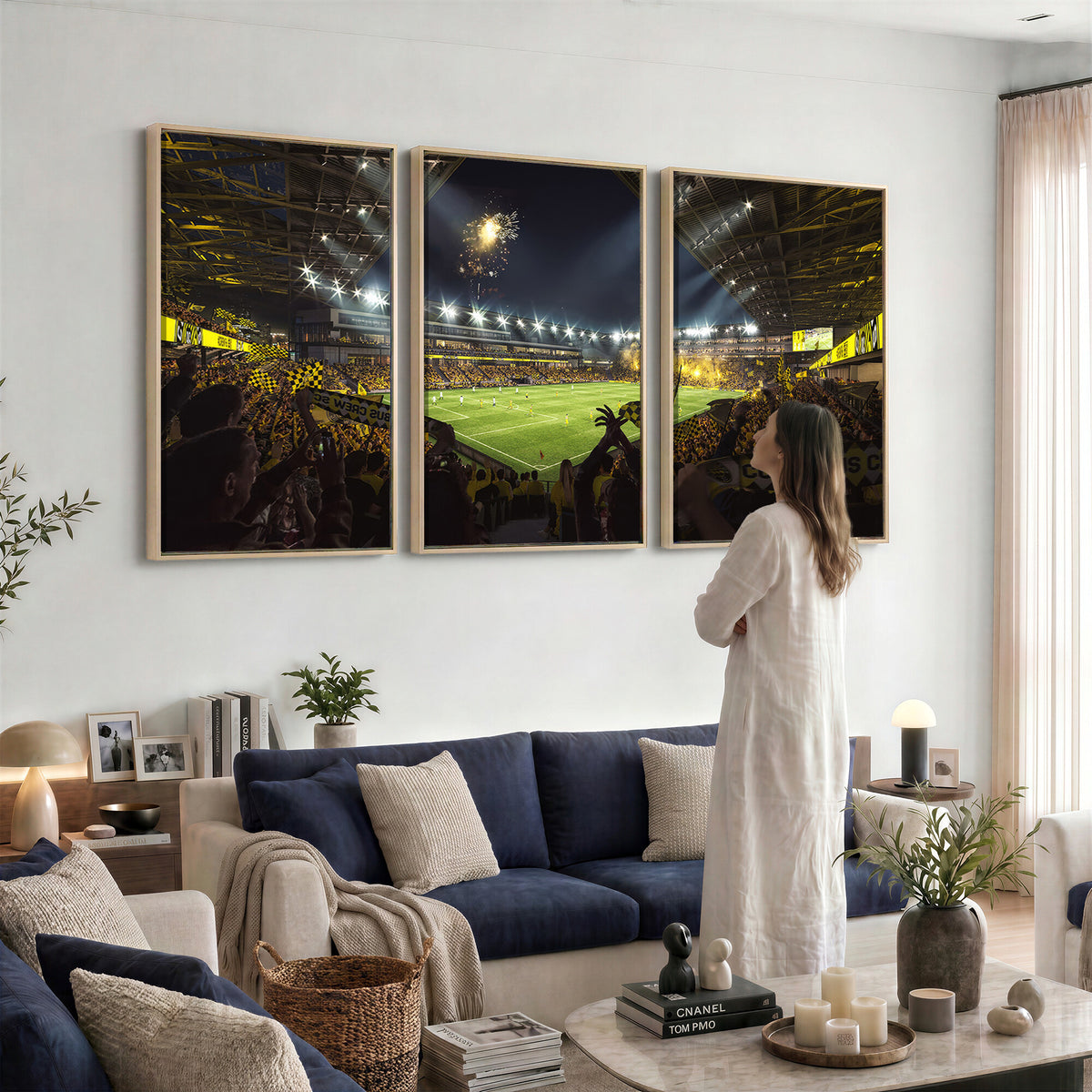 51122-MGV-CV-36X24 - Columbus Crew Soccer Team Print - Columbus Crew Stadium Wall Art Canvas Print