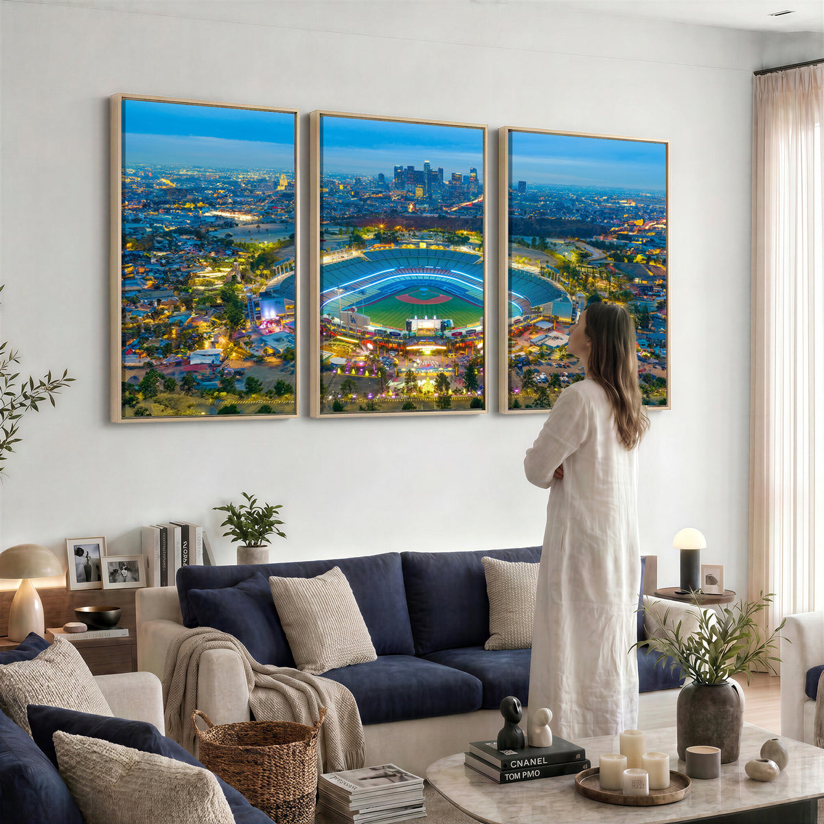 78144-MGV-CV-36X24 - Los Angeles Dodgers Wall Art Canvas, Dodger Stadium Wall Art