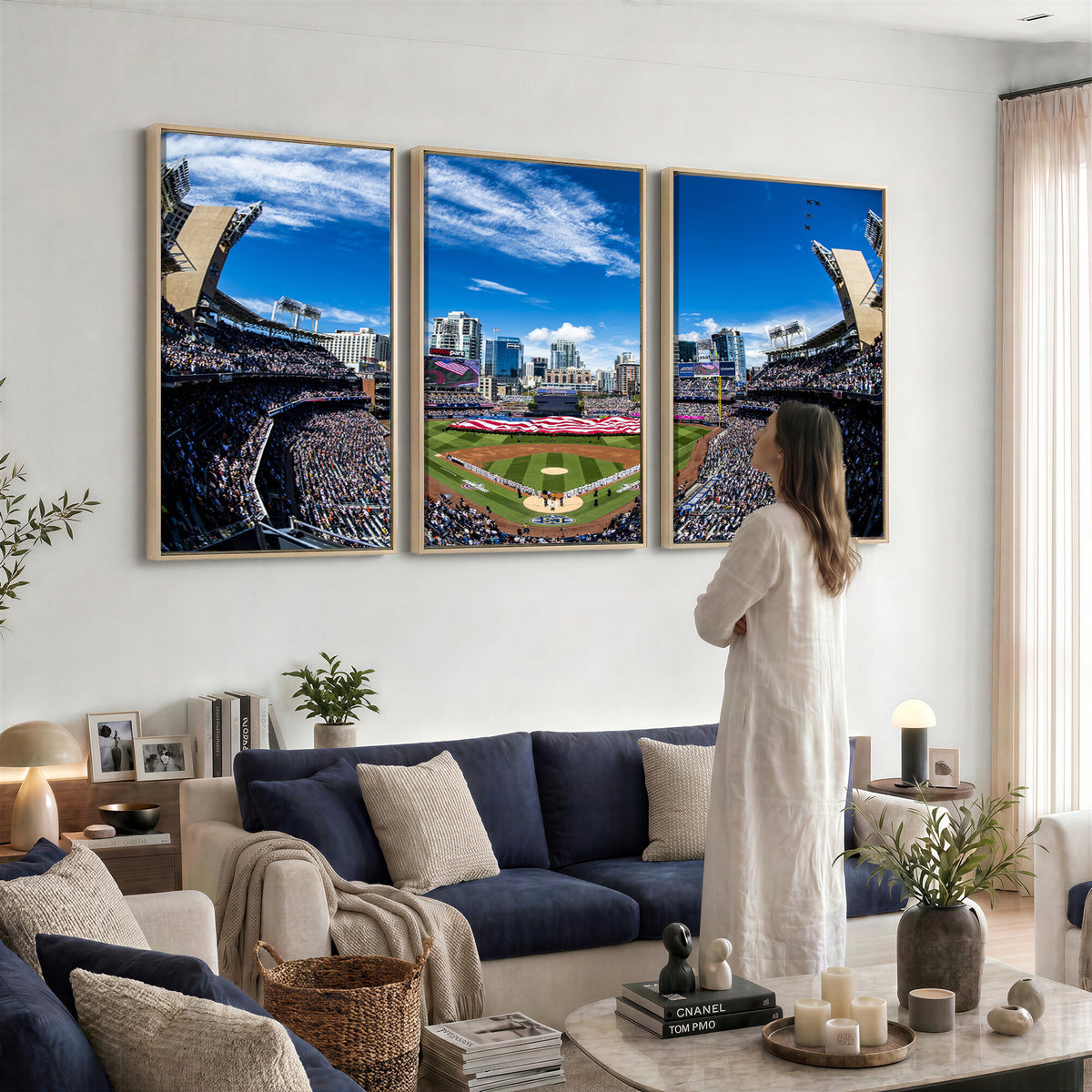 52297-MGV-CV-36X24 - San Diego Padres Baseball Team Print, Petco Park Stadium