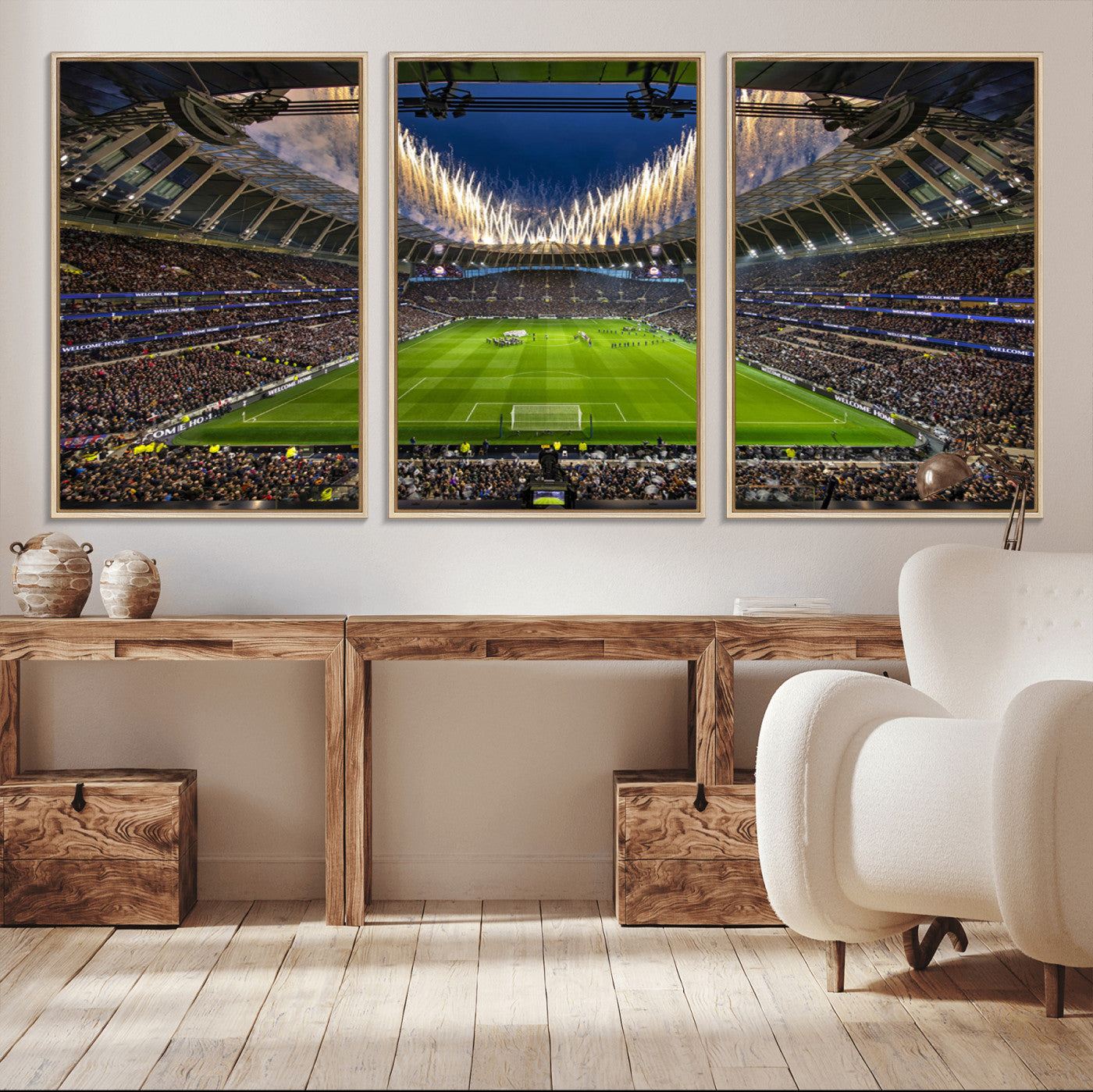 MGV-FC-60X30-3P - Tottenham Hotspur Football Team Print - London Tottenham Hotspur Stadium Wall Art Canvas Print