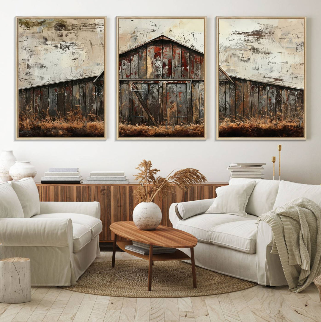 Rustic Barn Wall Art enhances your space with farmhouse-style decor.