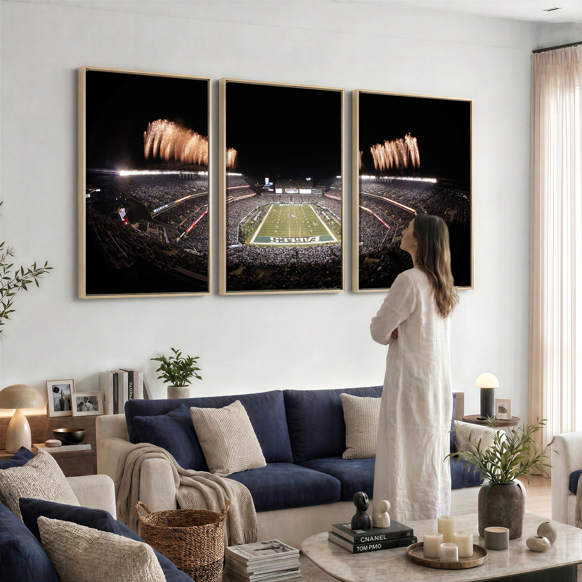 48893-MGV-CV-36X24 - Eagles Field Stadium Wall Art, Lincoln Financial Field