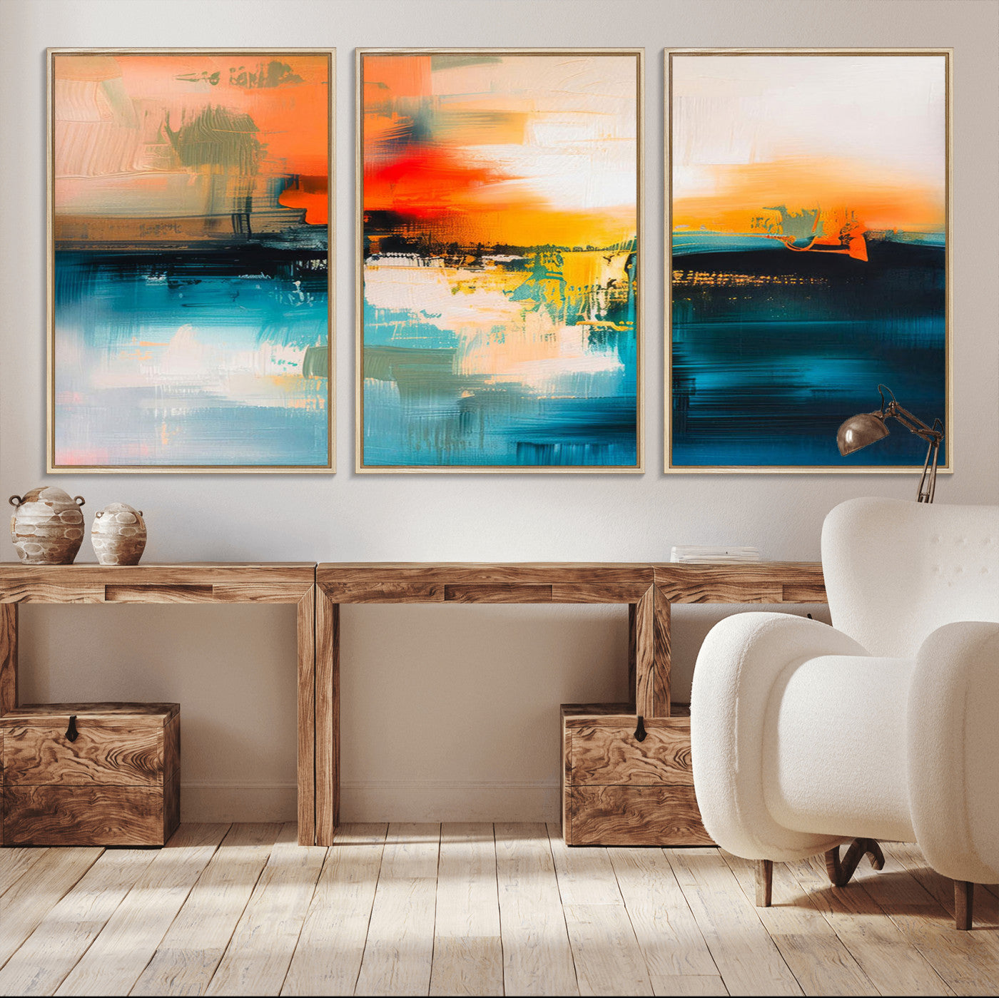 37083-MGV-CV-36X24-Colorful Abstract Wall Art | Bold Modern Canvas Print | Ready to Hang and Framed for Living Room or