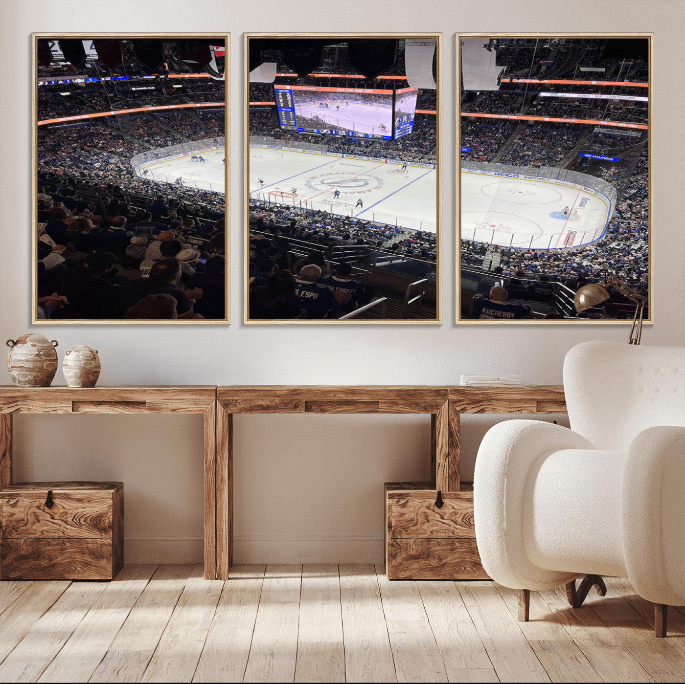 51641-MGV-FC-60X30-3P_Natural-Amalie Arena Florida Wall Art Canvas Print - NHL Hockey Stadium Print