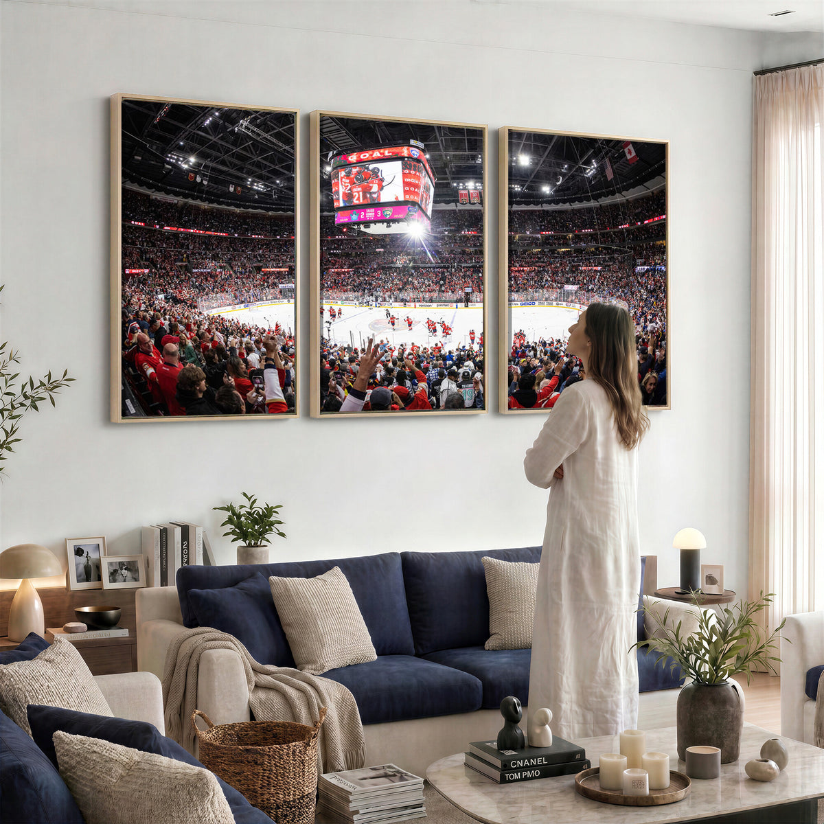 15750-MGV-CV-36X24 - Amerant Bank Arena Wall Art Canvas Print, Hockey Arena