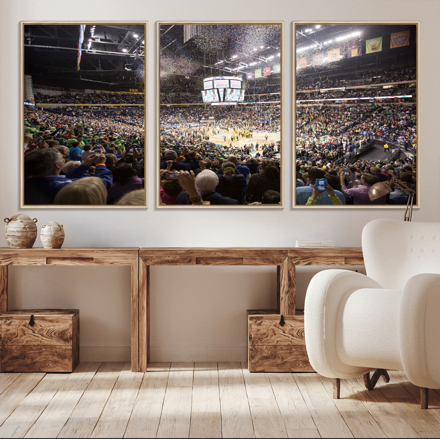 66251-MGV-FC-60X30-3P_Natural-Bridgestone Arena Wall Art Canvas | Nashville Predators Hockey Team Print | Canvas Print | Ready to