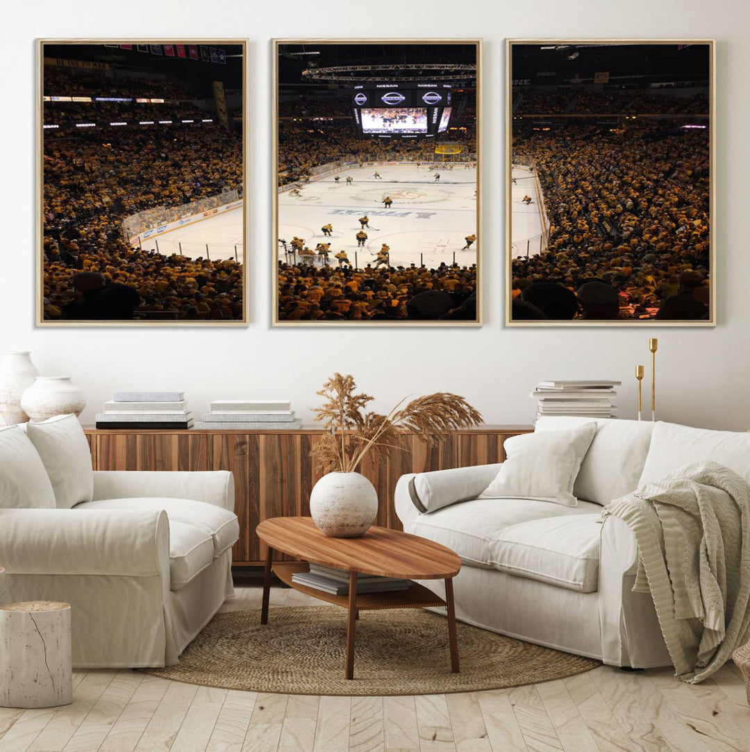 Nashville Predators Wall Art Canvas Print.