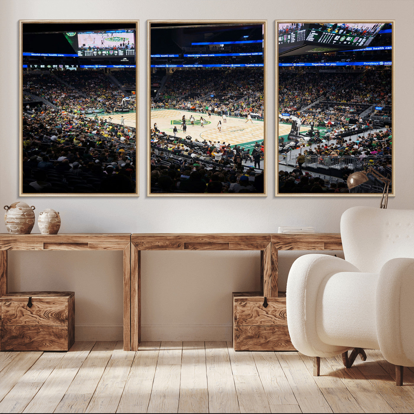 MGV-FC-60X30-3P - Climate Pledge Arena | Washington Seattle Kraken Hockey Stadium Wall Art | Canvas Print | Ready to
