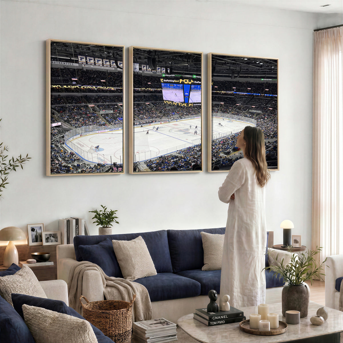 75222-MGV-CV-36X24 - Enterprise Center Missouri St. Louis Blues Hockey Stadium