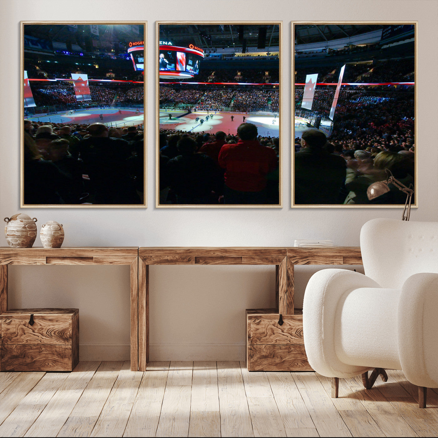 84945-MGV-CV-36X24-Rogers Arena Vancouver Canucks Ice Hockey Stadium Wall Art, Vancouver Canucks Ice Hockey Print