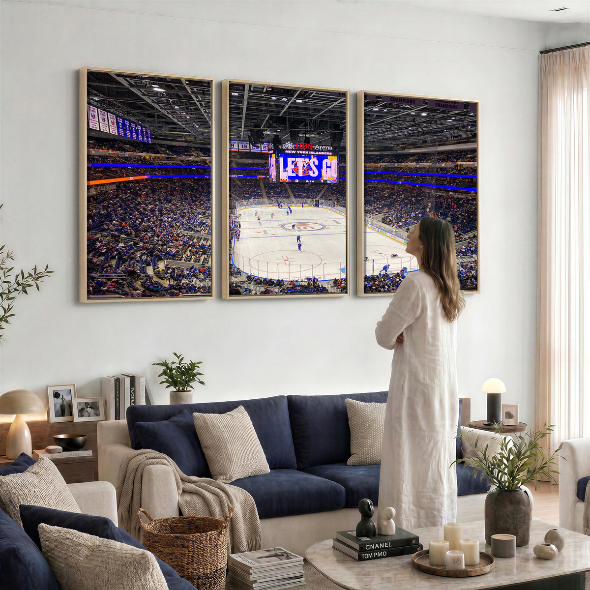 78692-MGV-CV-36X24 - UBS Arena Elmont New York Islanders Ice Hockey Wall Art, UBS Arena Elmont Wall Art Canvas Print