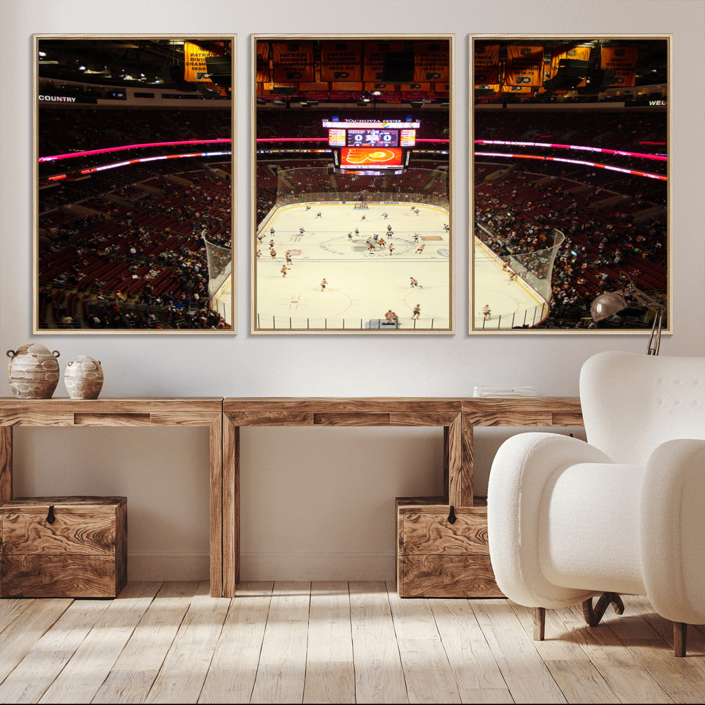 98213-MGV-CV-36X24-Wachovia Center Priort of Lyers Game Ice Hockey Stadium Canvas Print, Lyers Game Ice Hockey Stadium