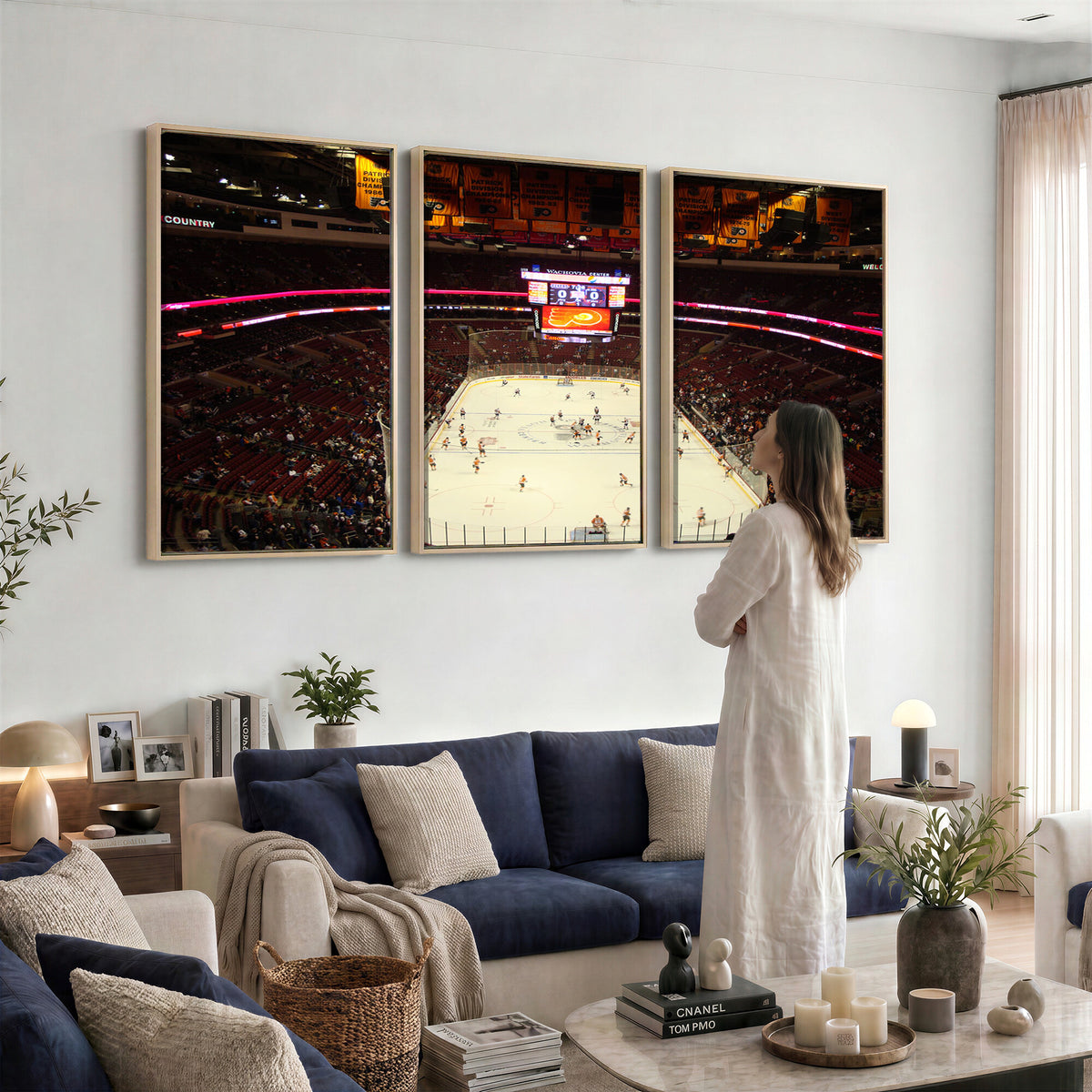 98213-MGV-CV-36X24 - Wachovia Center Prior to Flyers Game Ice Hockey Stadium