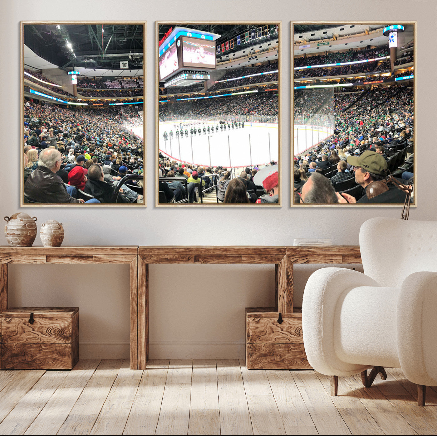 44414-MGV-CV-36X24-Xcel Energy Center St Paul Minnesota Wild Ice Hockey Stadium Canvas, Minnesota Wild Ice Hockey