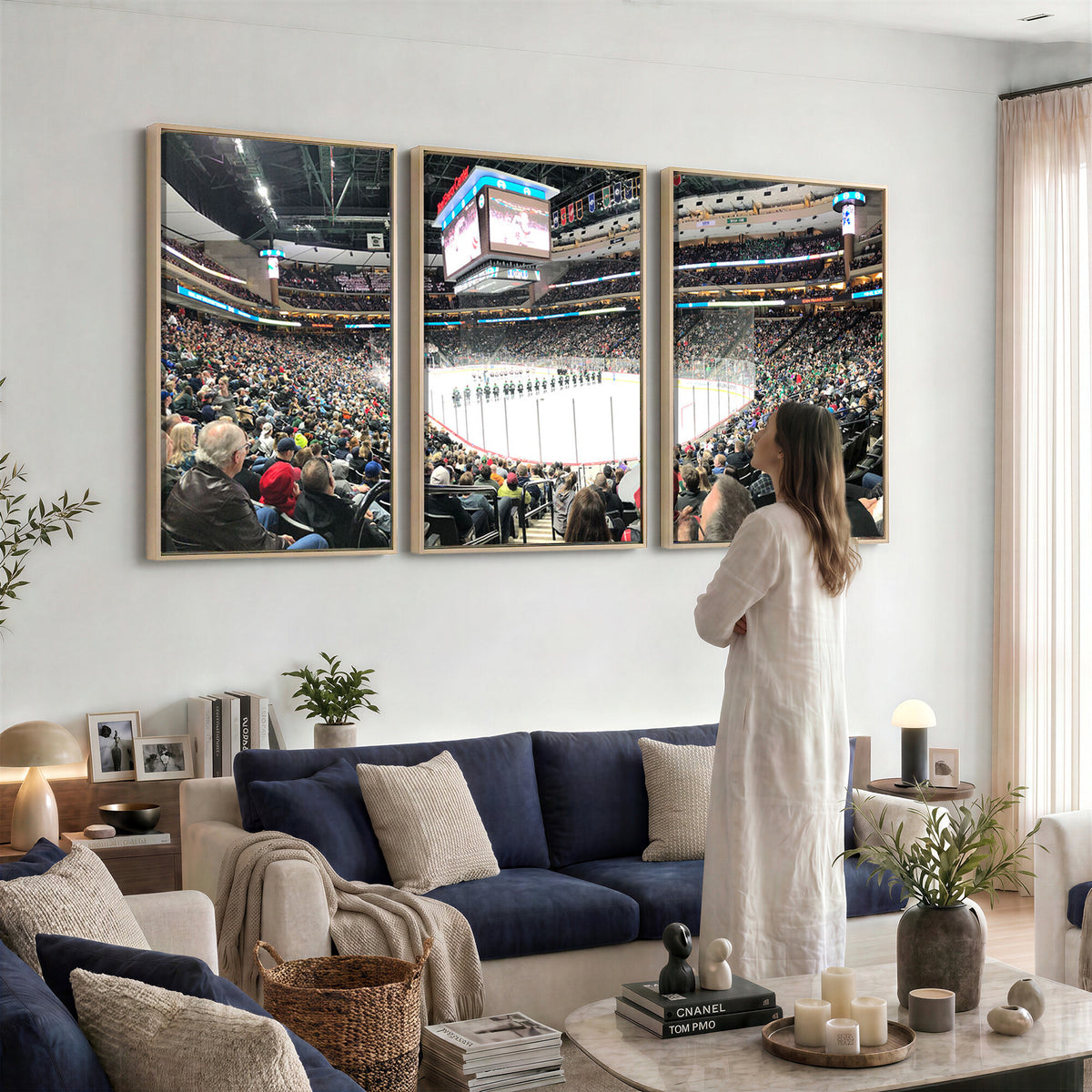 44414-MGV-CV-36X24 - Xcel Energy Center St Paul Minnesota Wild Ice Hockey Stadium