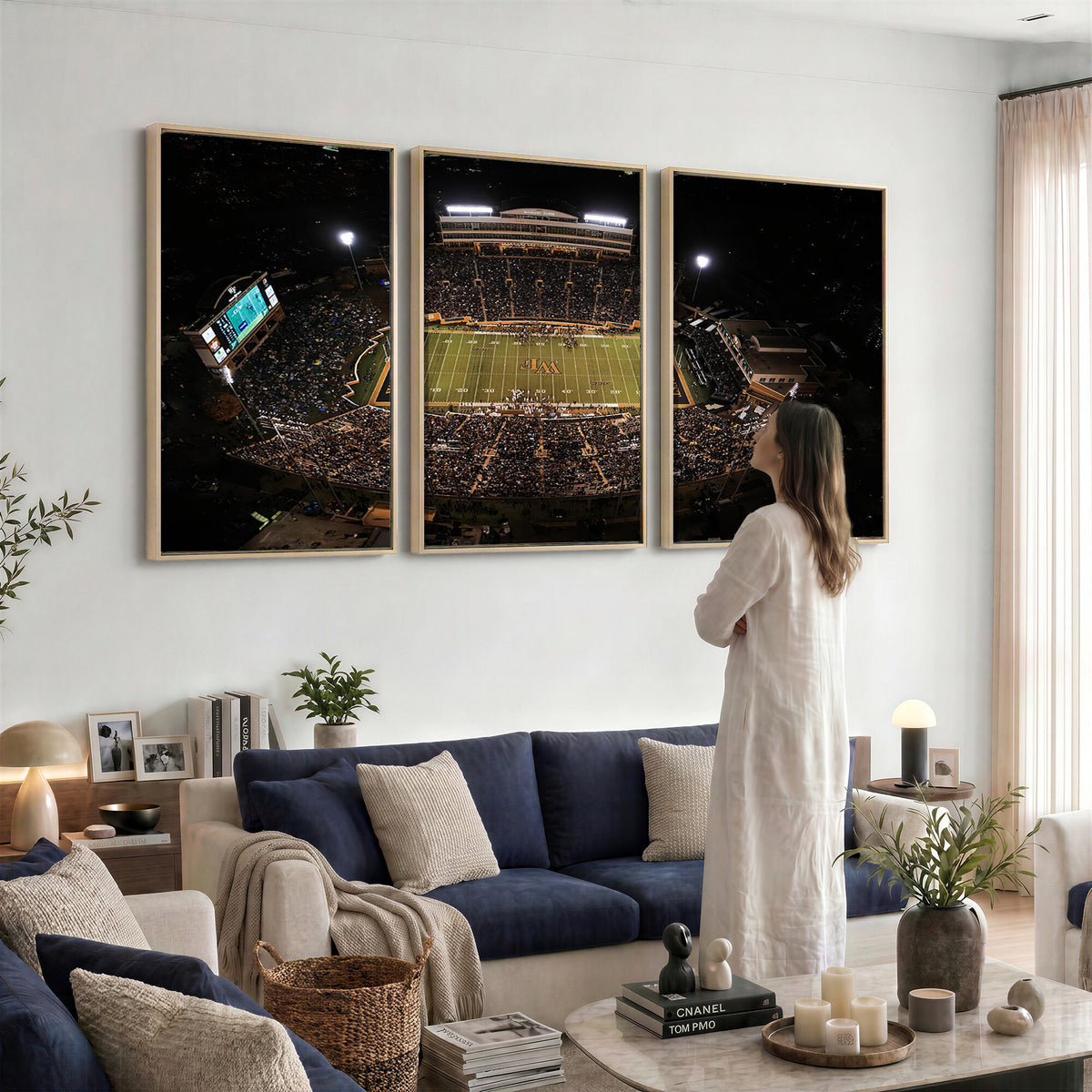 20605-MGV-CV-36X24 - Wake Forest University Demon Deacons Canvas Print, Football Team Wall Art