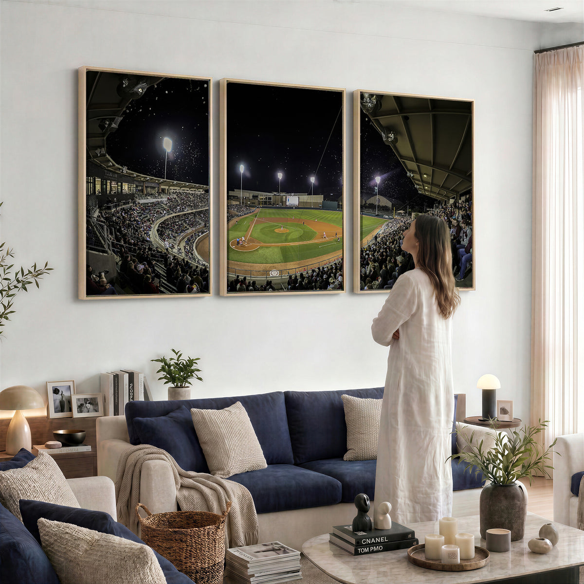 10262-MGV-CV-36X24 - Olsen Field at Blue Bell Park - Texas A&M Aggies Baseball Stadium Wall Art Canvas Print