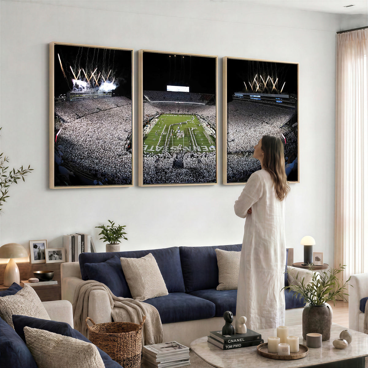 84537-MGV-CV-36X24 - Penn State Beaver Stadium Canvas Wall Art - Nittany Lions Football Print