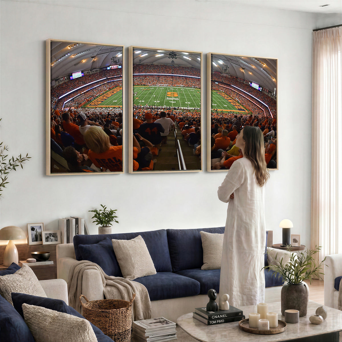 43291-MGV-CV-36X24 - Syracuse University Orange Football Canvas Print, Football Team Print - Syracuse JMA Wireless Dome