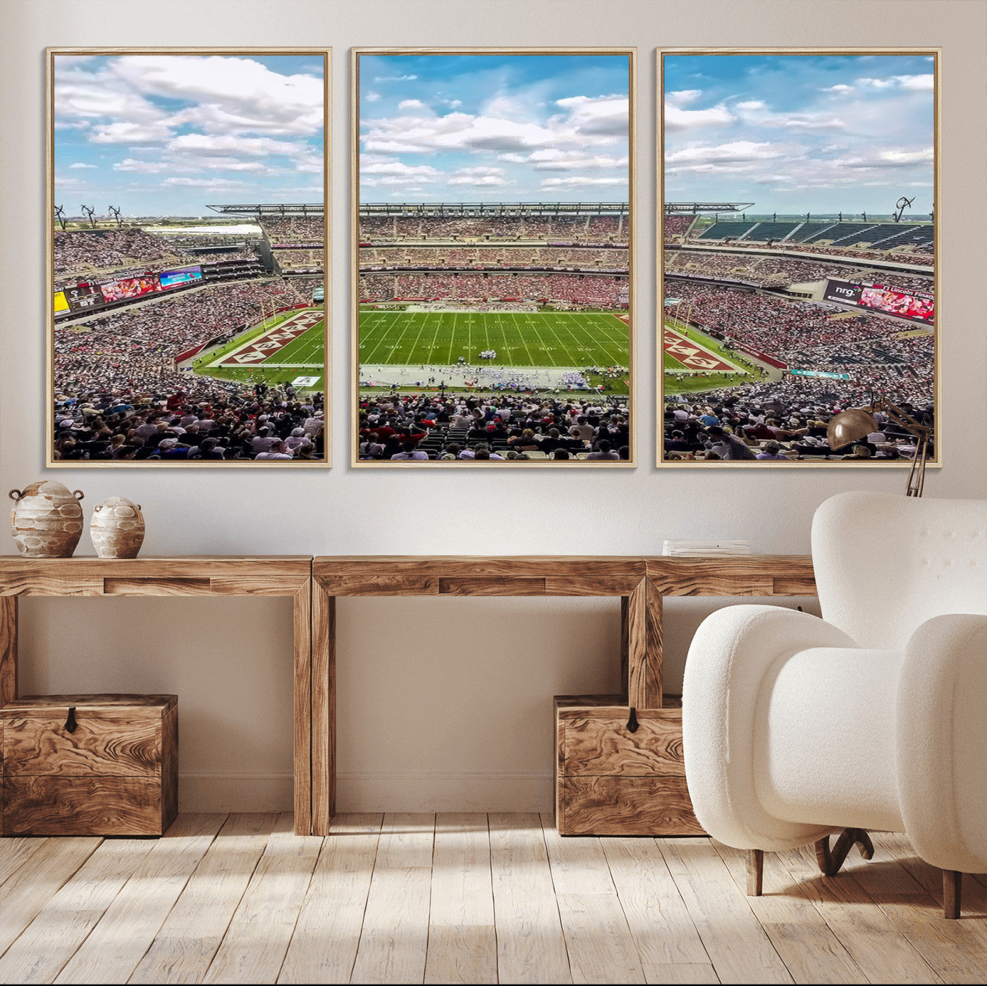 MGV-FC-60X30-3P - The Temple University Owls Athletics Team Print - Philadelphia Lincoln Financial Field Stadium Wall