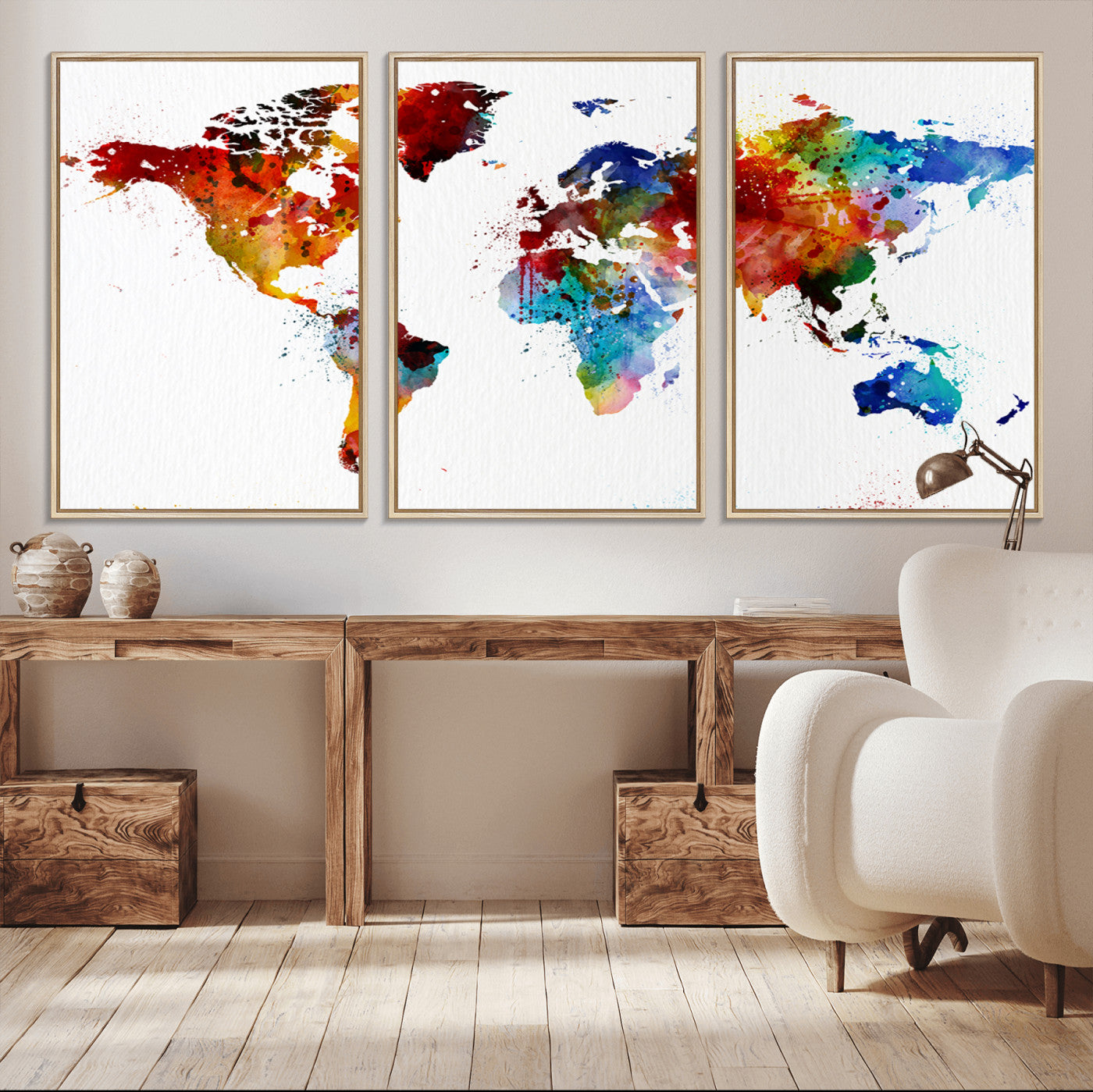 94085-MGV-CV-36X24-Push Pin World Map Canvas Print – Travel Tracker Wall Art for Couples, Perfect Anniversary Gift for Home or Office Decor