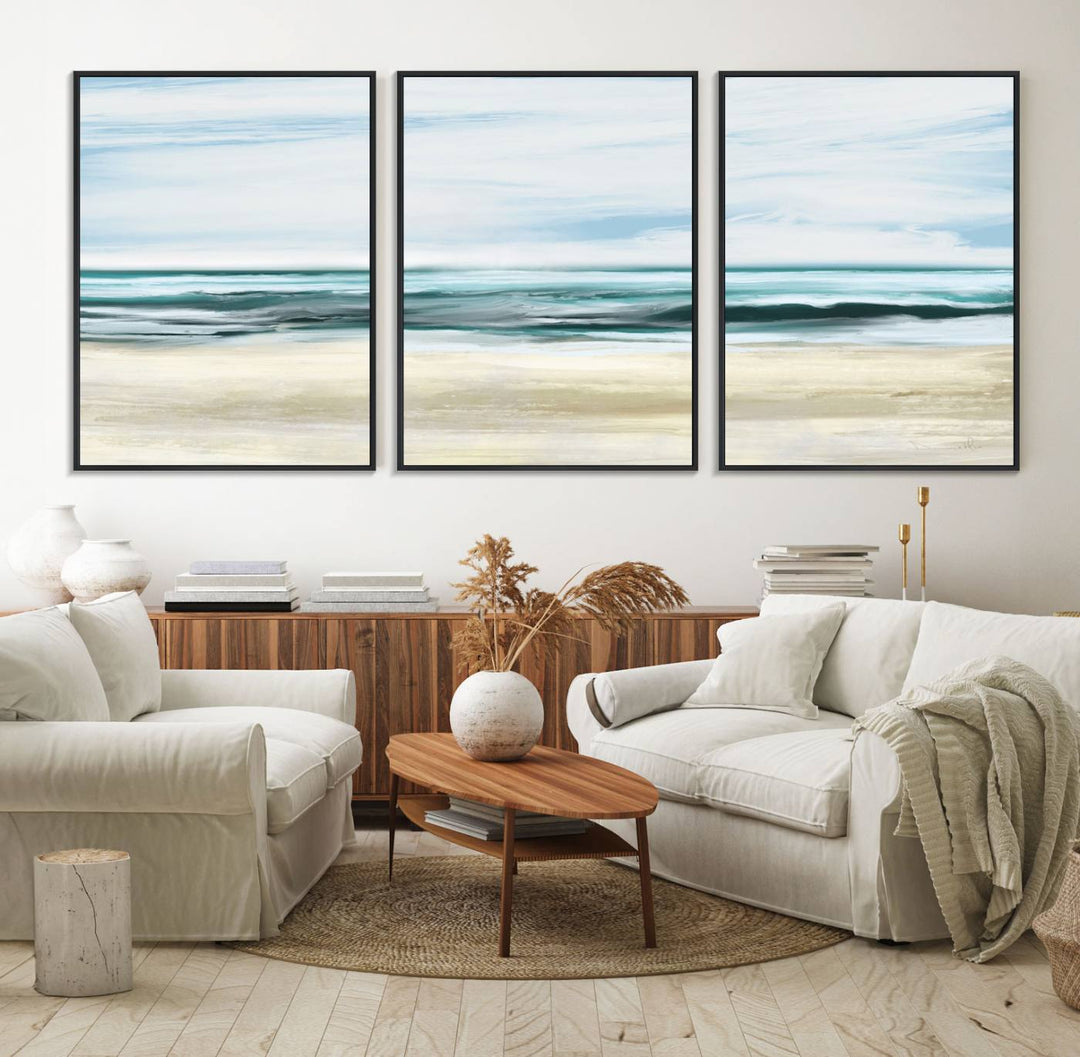 Ocean Abstract Wall Art Canvas Print.