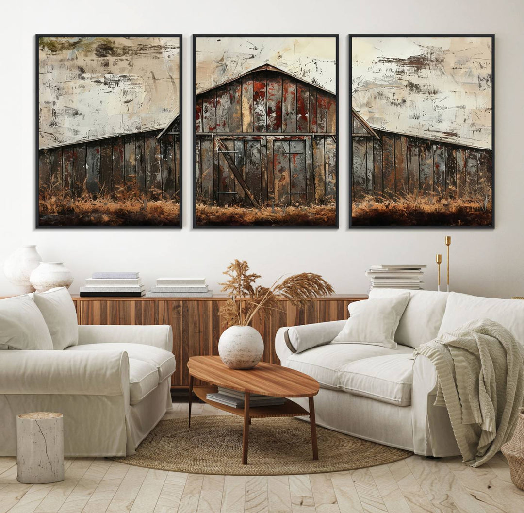 Rustic Barn Wall Art enhances your space with farmhouse-style decor.