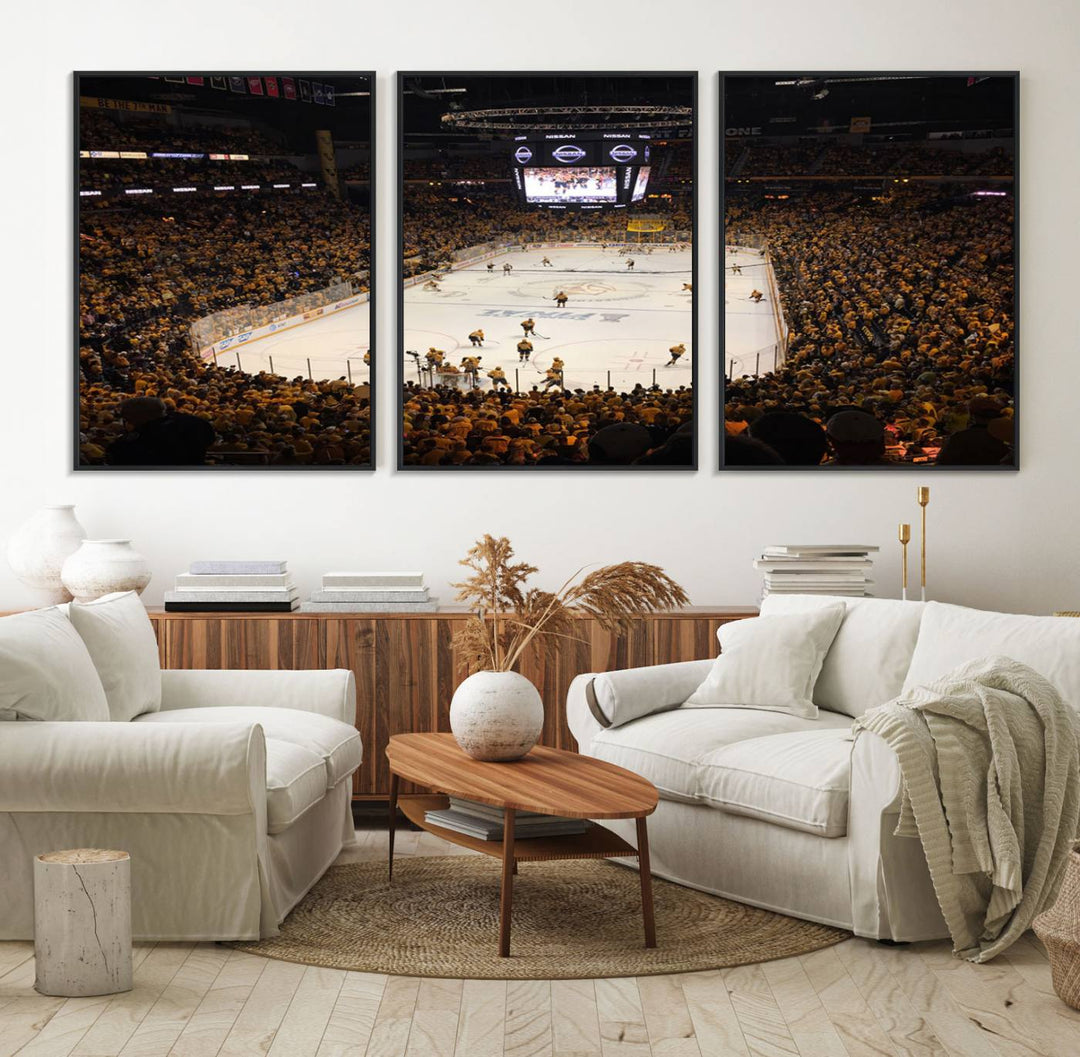 Nashville Predators Wall Art Canvas Print.