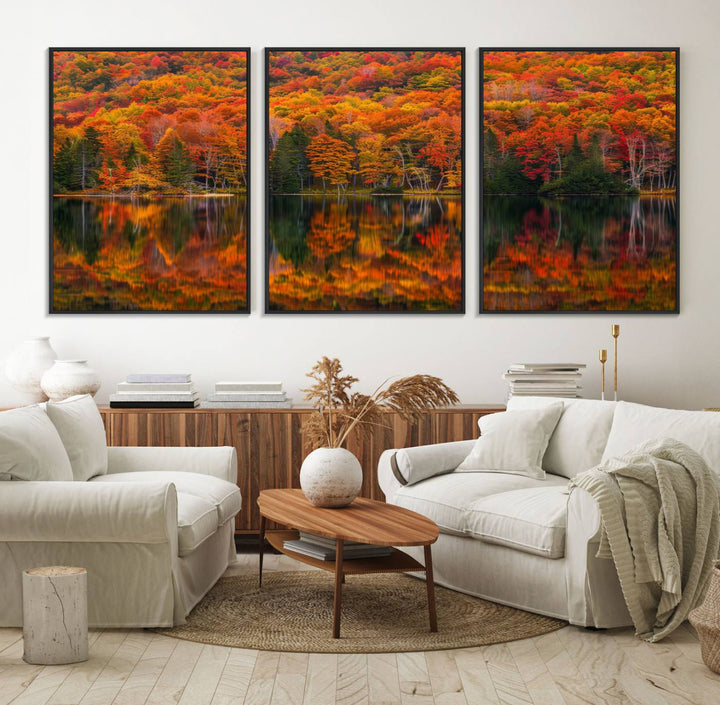 Fall Foliage Wall Art featuring autumn reflections.