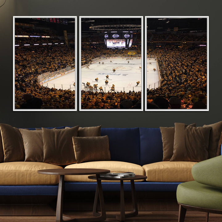 Nashville Predators Wall Art Canvas Print.