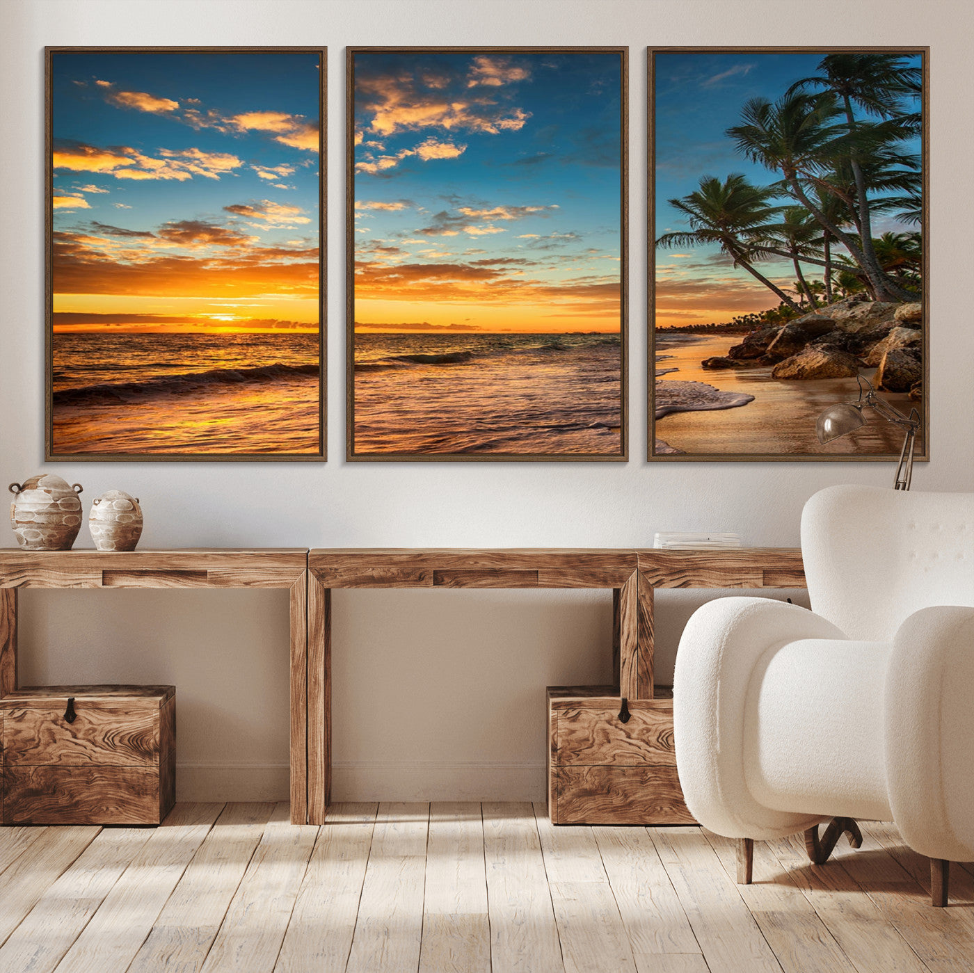 MGV-FC-60X30-3P - Sunset Wall Art Canvas Print