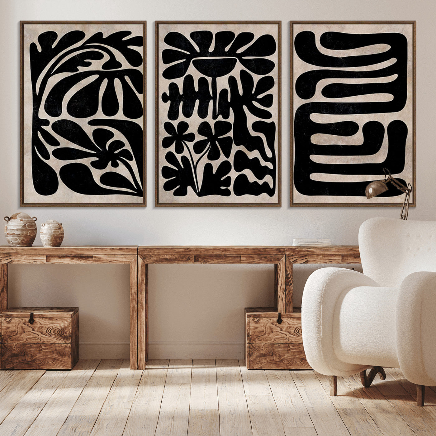 MGV-FC-60X30-3P - Canvas Print Wall Art Abstract Art Boho, Framed Boho Art Canvas Print