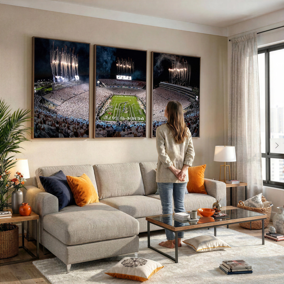 11391-MGV-CV-36X24 - Penn State Football Wall Art Canvas Print