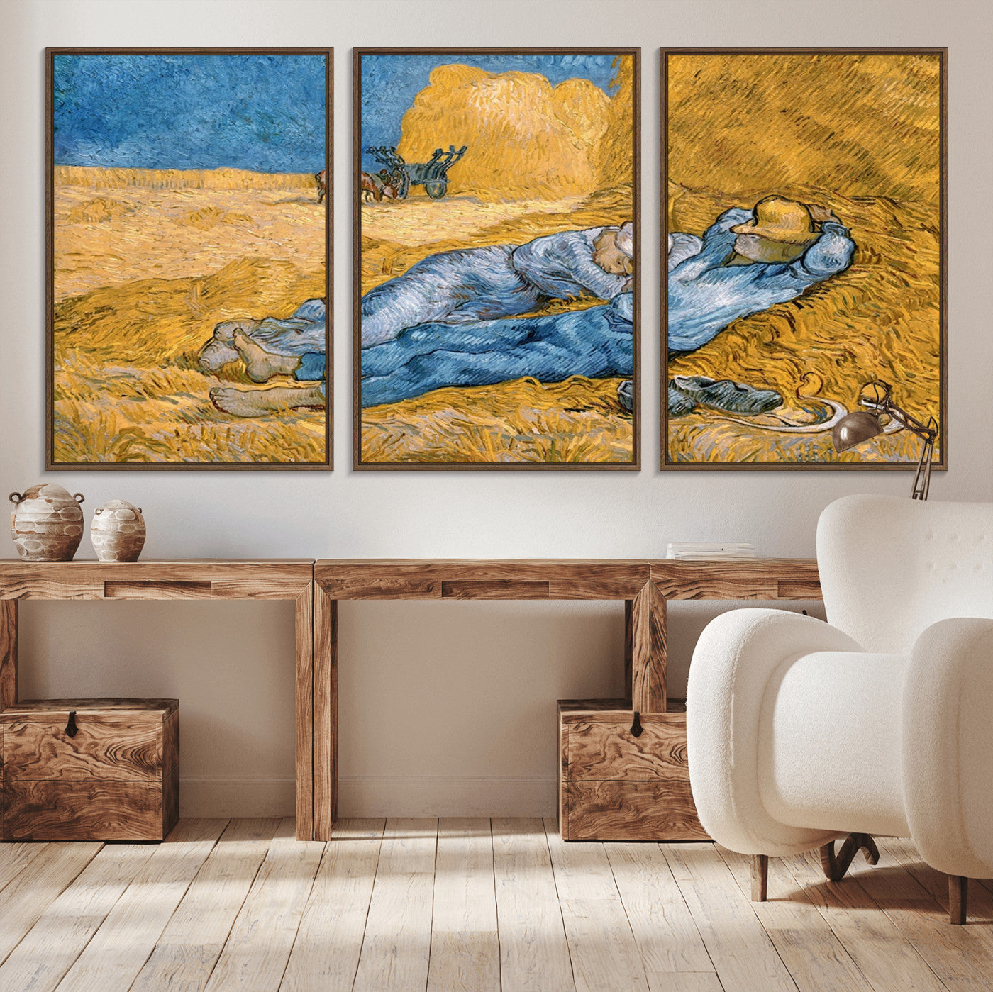 MGV-FC-60X30-3P - Master Artist Vincent Van Gogh Nature Wilderness Illustrs Fine Art Canvas Print