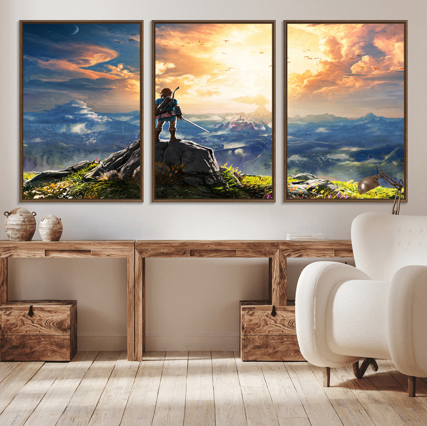 MGV-FC-60X30-3P - Legend of Zelda Breath of the Wild Game Wall Art Canvas, Legend of Zelda Canvas Print