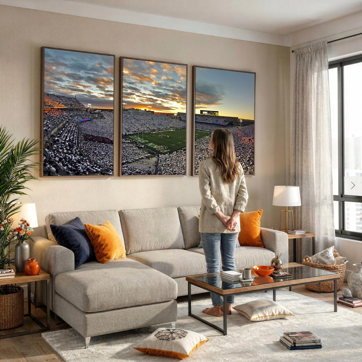 38807-MGV-CV-36X24 - Beaver Stadium Wall Art, Penn State Stadium Wall Art | Penn State Nittany Lions Football