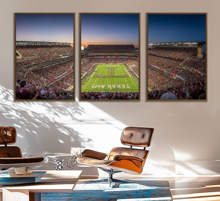 Kyle Field wall art print, framed and ready-to-hang.