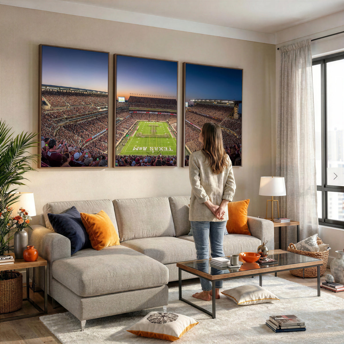 17421-MGV-CV-36X24 - Kyle Field Wall Art Print | Large Texas A&M Aggies Football Canvas Print for Sports Enthusiasts |