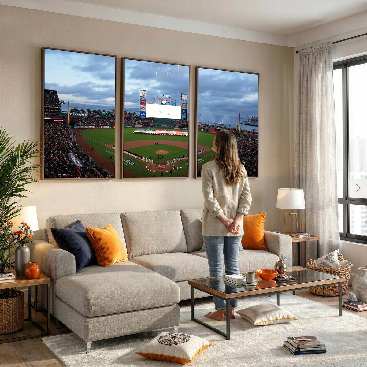 44631-MGV-CV-36X24 - Oracle Park San Francisco Giants Wall Art | Oracle Park Stadium Canvas Print