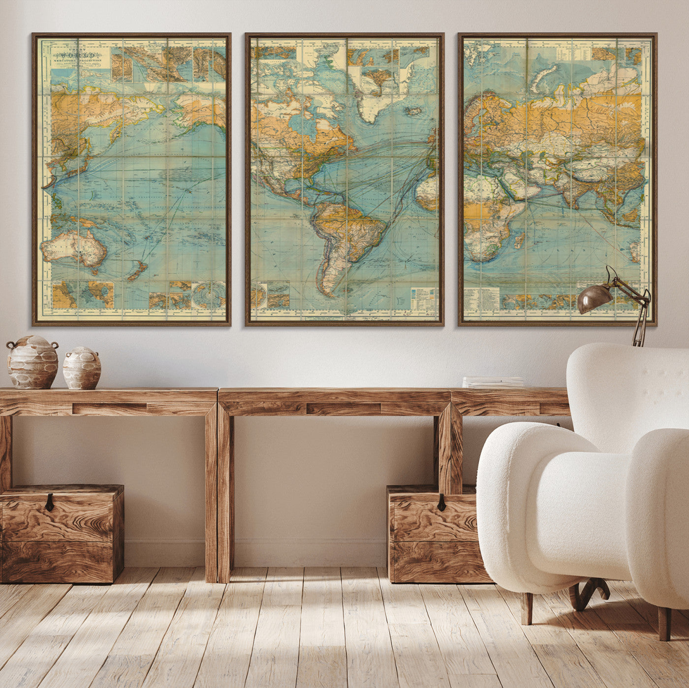 25961-MGV-CV-36X24-Push Pin World Map Canvas Print – Travel Tracker Wall Art for Couples, Perfect Anniversary Gift for Home or Office Decor