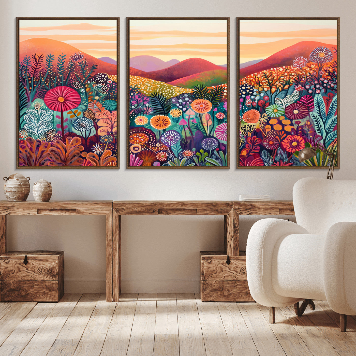 51484-MGV-CV-36X24-Yayoi Kusama 1986 Wall Art Print – Yayoi Kusama Wabi Sabi Japanese Wall Art Print - Vibrant Abstract